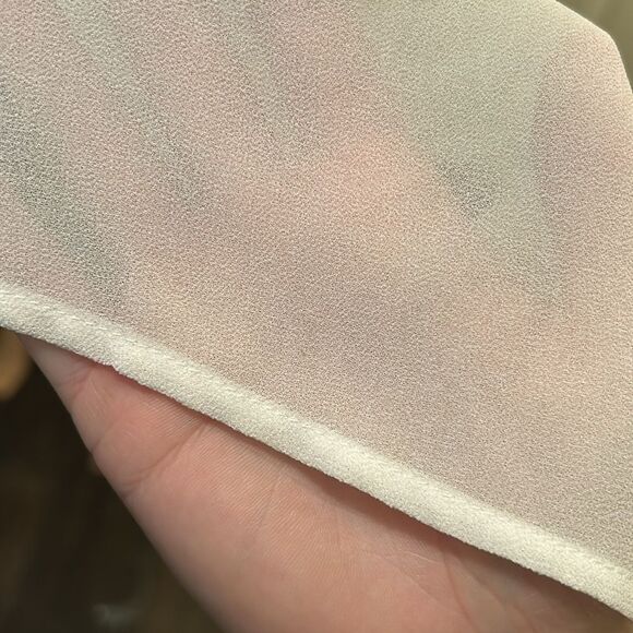 IC by Connie k Women’s Size Large Solid White Asymmetrical 3/4 Sleeve Tunic Top - Picture 12 of 16